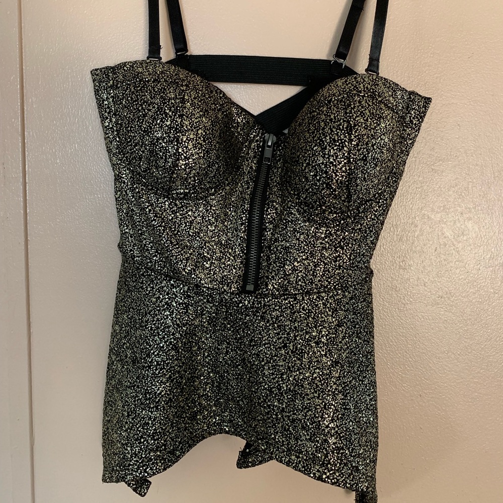 Material Girl glitter crop top